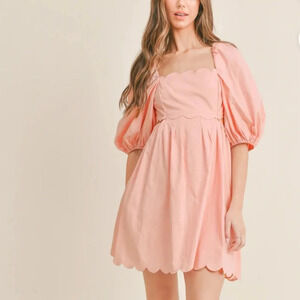 Mable Marlee Scallop Embo Dress Size Large